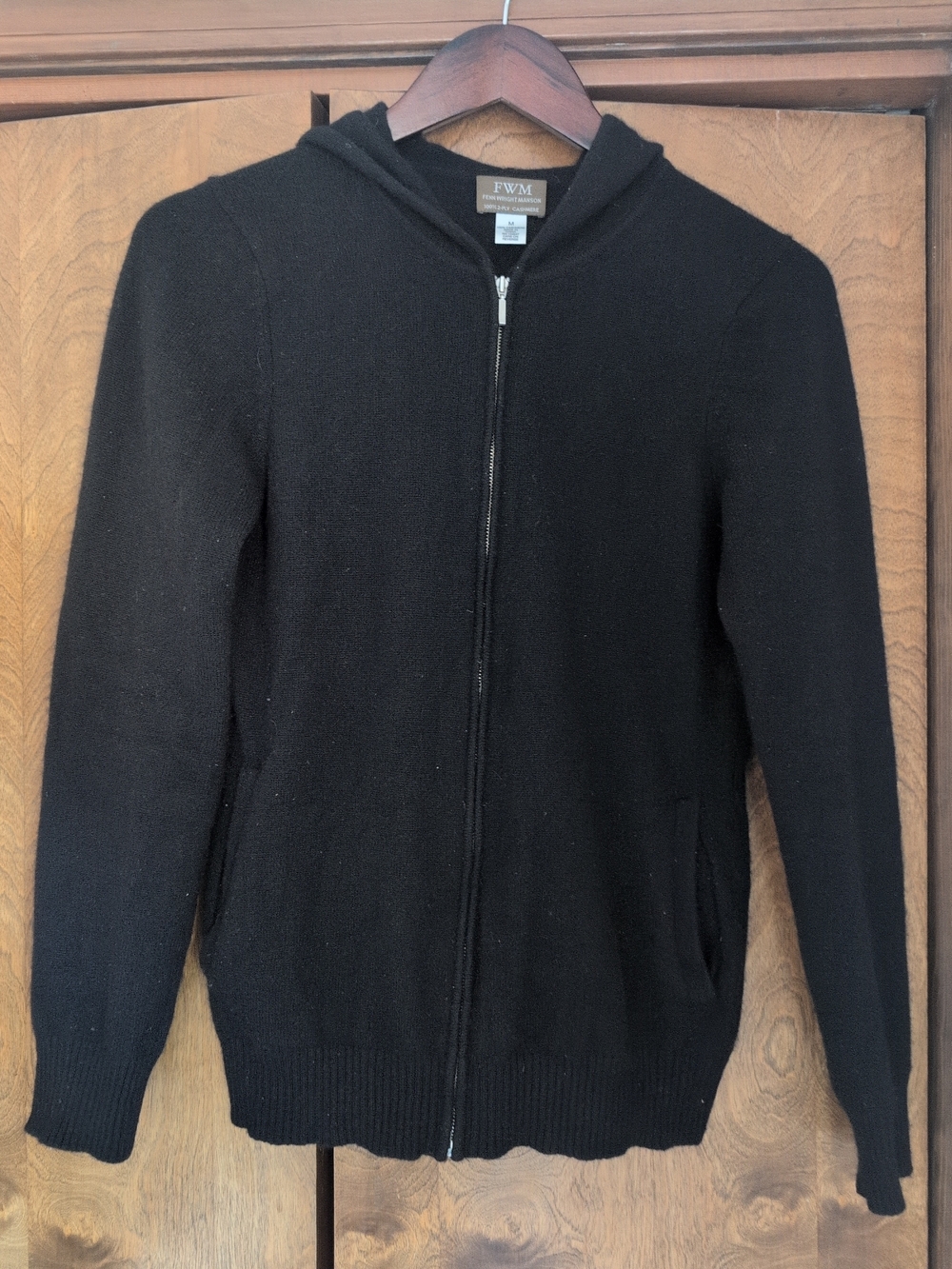 Fenn Wright Manson Cashmere Zip Hooded  Sweater Sz M